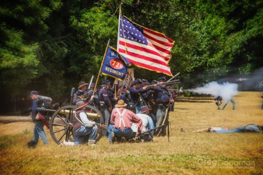 Every year, the town of Duncans Mills hosts a Civil War reenactment