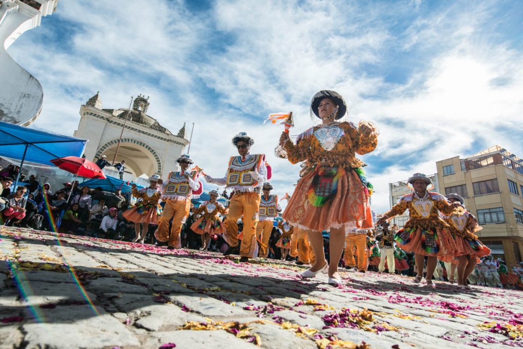 Celebrating the Virgen in Copacabana