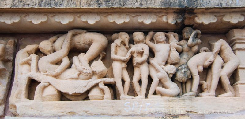 Sexual carvings in the Western Monument Group of Khajuraho