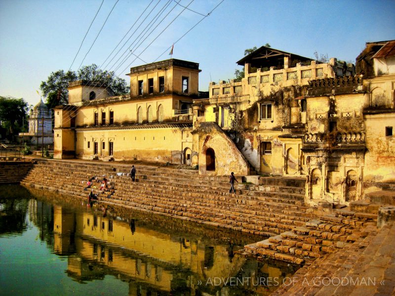 Local buildings, located just outside the Khajuraho monuments.