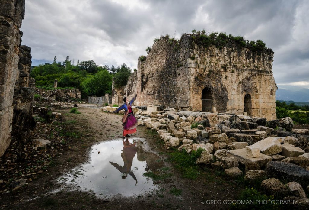 My darling wife, Carrie, at the Tlos Ruins in Fethiye