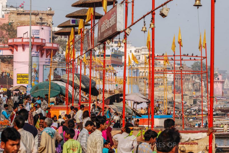 Thousands of people are roaming the ghats of Varanasi at any given moment