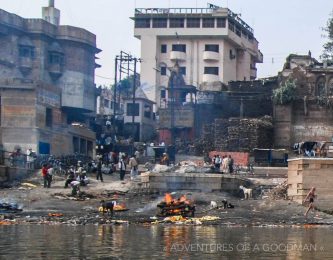 The burning ghats of Varanasi, India