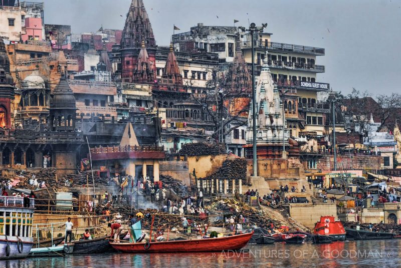 The burning ghats of Varanasi, India