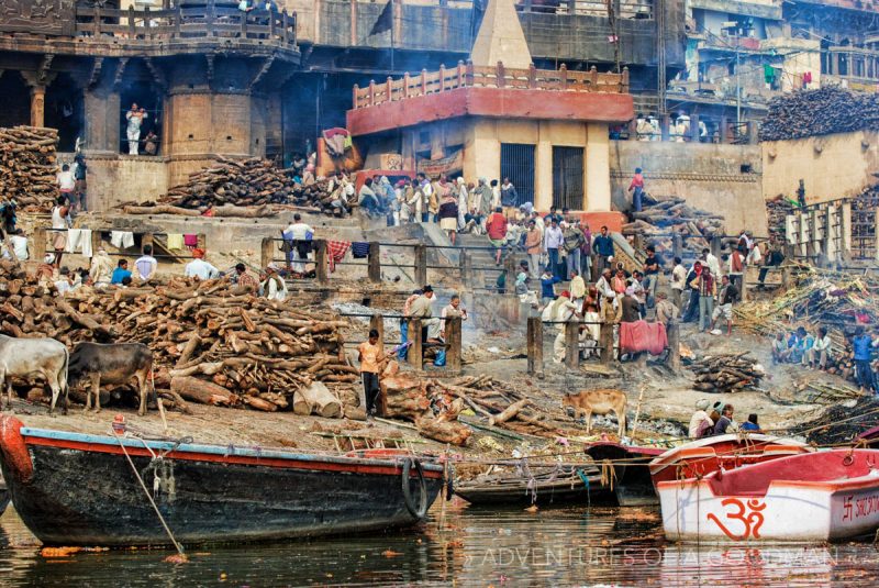 The burning ghats of Varanasi, India