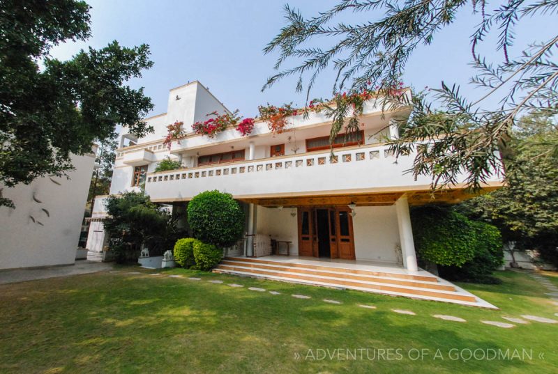 Outside Avani's single family home in Jaipur, India