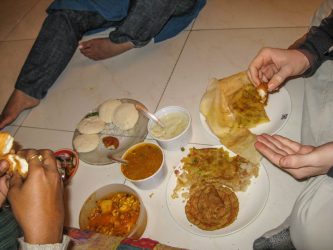 The traditional Indian breakfast we had on Christmas morning