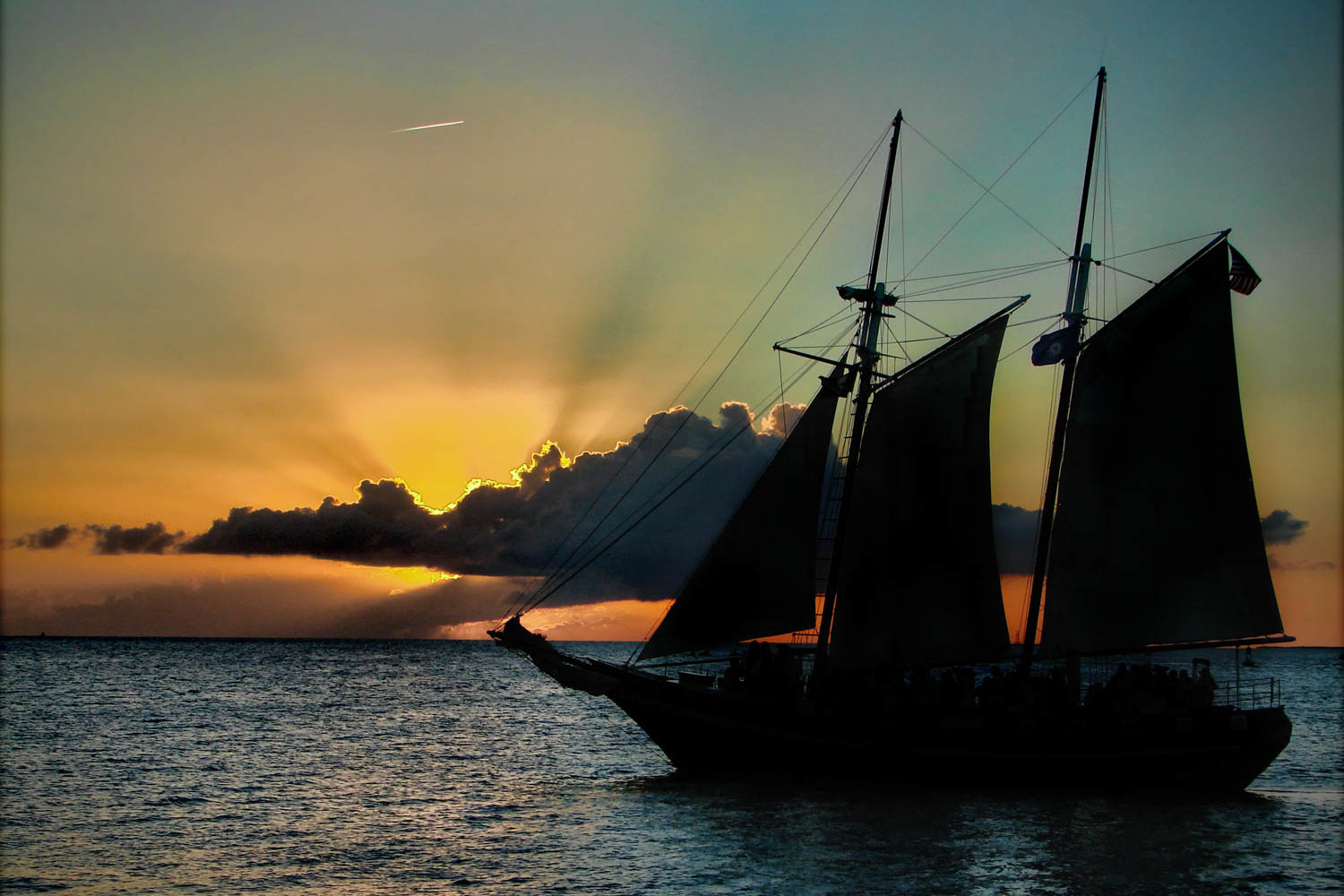 Pirate ships double as sunset cruise boats in Key West, Florida