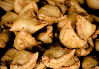 Samosas for sale in India