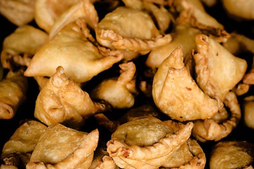 Samosas for sale in India