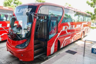 Our deluxe coach bus from Melaka to Singapore
