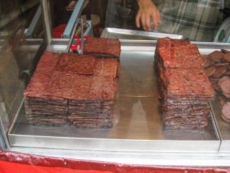 Various types of jerky for sale in Kuala Lumpur, Malaysia