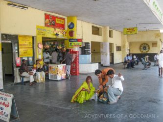 Inside the Kanyakumari bus station, India