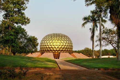 The Matrimandir: Auroville's spiritual center