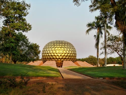 The Matrimandir: Auroville's spiritual center