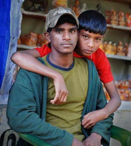 Souvenir vendors in Adam's Peak, Sri Lanka