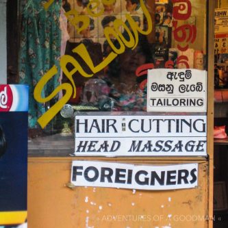 Hair cutting for foreigners
