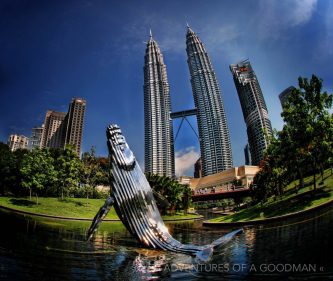 The Petronas Towers in Kuala Lumpur, Malaysia