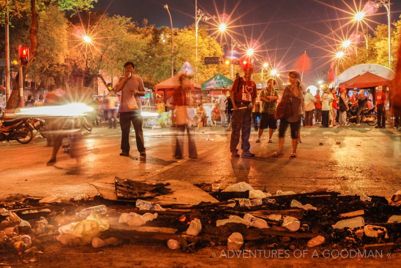 Red shirt protest - Bangkok, Thailand 2009