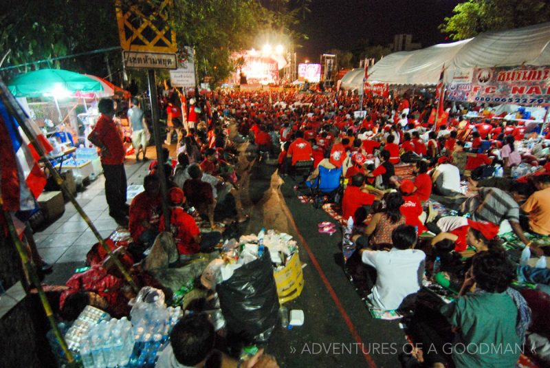 Red shirt protest - Bangkok, Thailand 2009