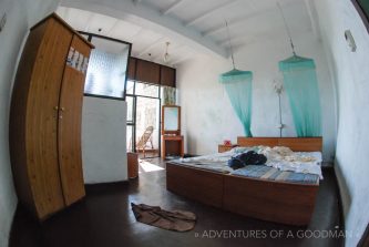 Our guesthouse room at Rodney's View in Kandy, Sri Lanka