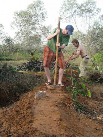 Bunding at Sadhana Forest