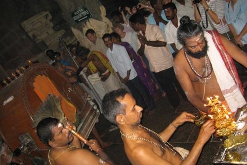 A shiva procession in Madurai, India