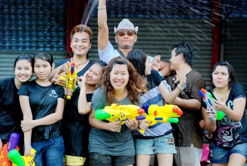 Songkran at the Chatuchak Weekend Market