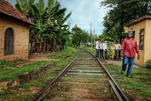 Train Tracks in Galle, Sri Lanka