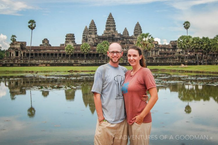 Me and Carrie at Angkor Wat, Cambodia