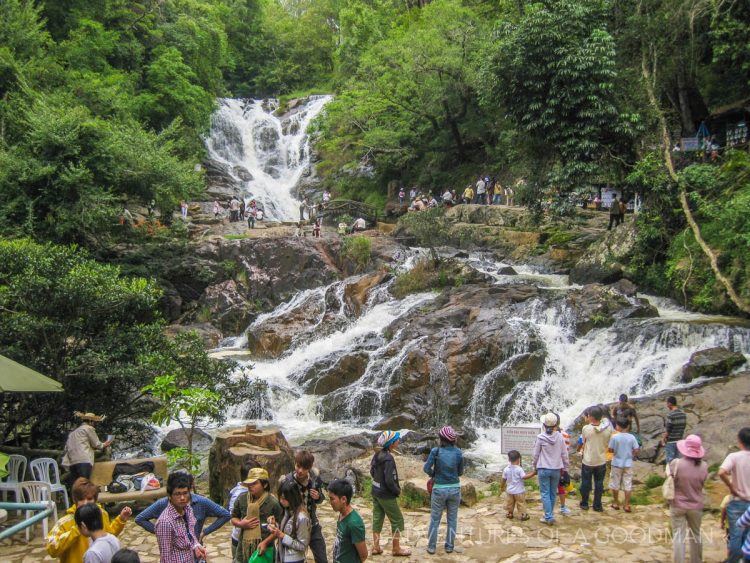 The Dalanta waterfall outside of Da Lat, VietNam