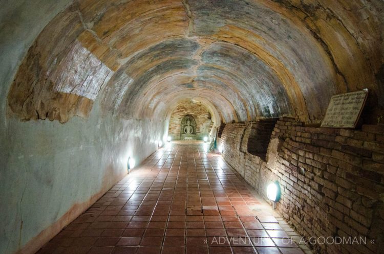 The tunnels underneath Wat Umong - the Forest Monastery in Chiang Mai, Thailand
