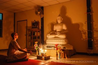 Me meditating at Wat Umong