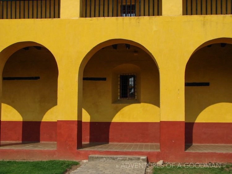 Arches next to a church in San Cristobol, Mexico