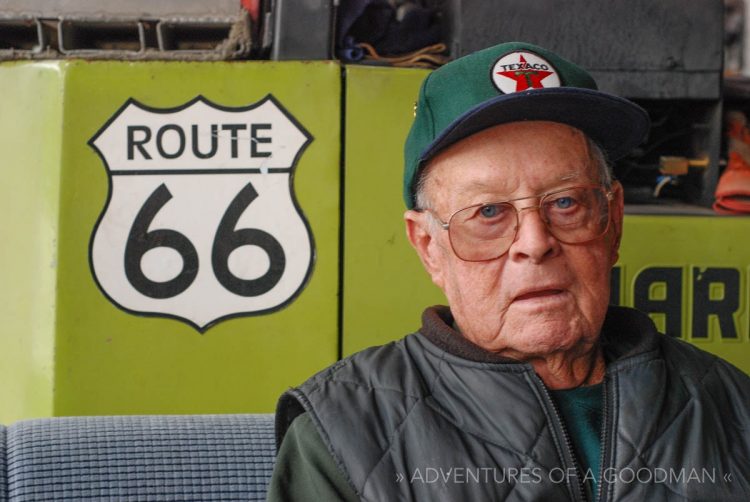 Bill Shea, the owner of Bill Shea's Gas Station Museum on Route 66