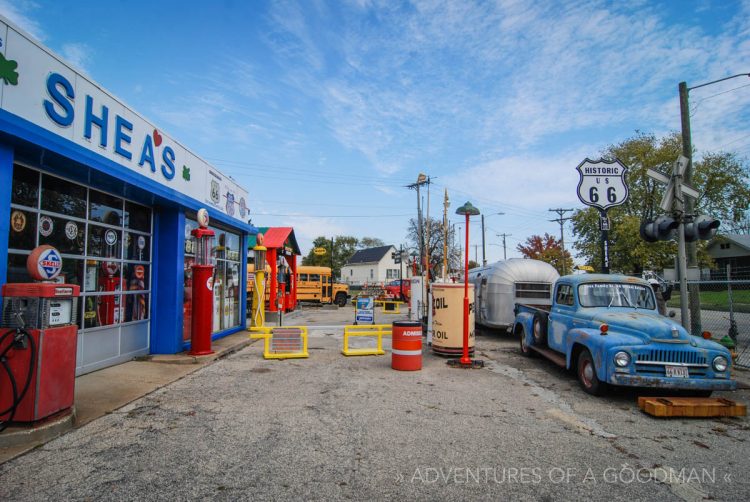 Bill Shea's Gas Station Museum on Route 66 in Springfield, IL