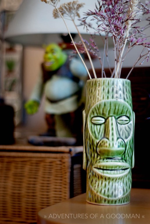 Gotta love a place where I can get a tiki mask and Shrek in the same frame
