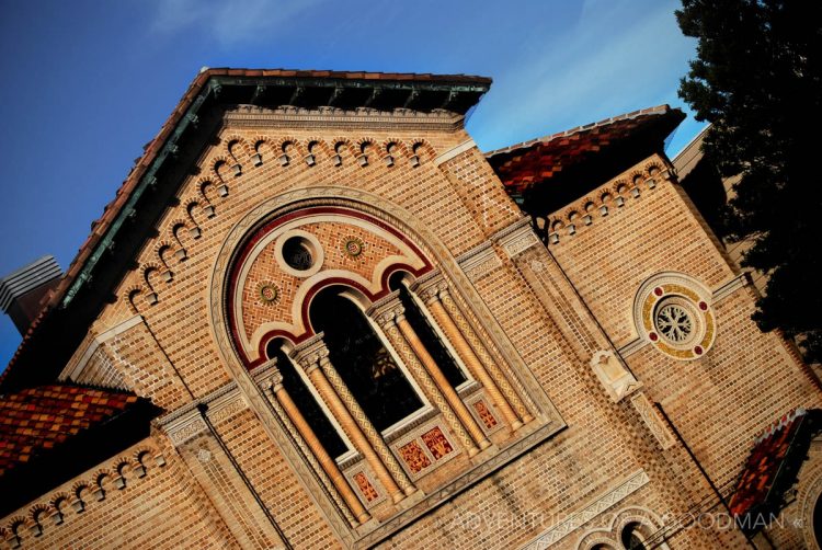 A church next to Buena Vista Park on San Francisco's Haight Street