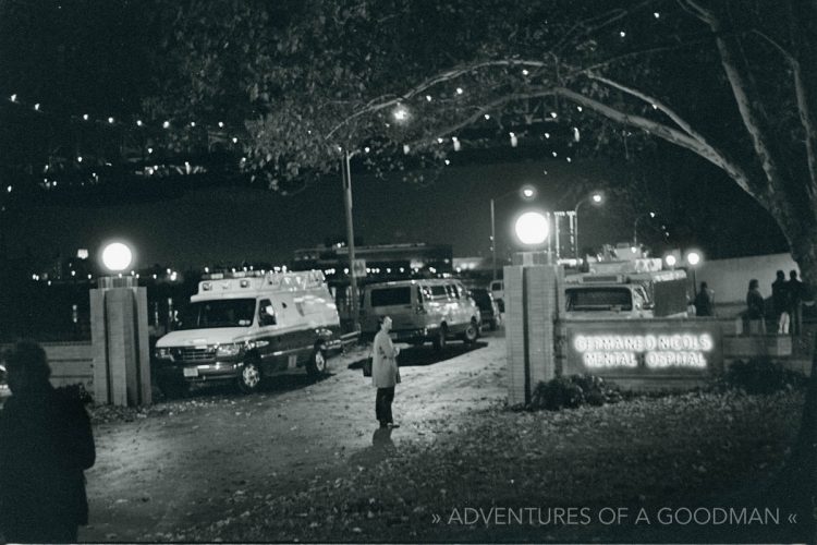 Filming of Conspiracy Theory on Roosevelt Island