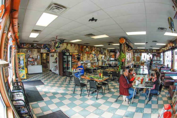 The corn dog was created here, at the Cozy Drive In on Route 66