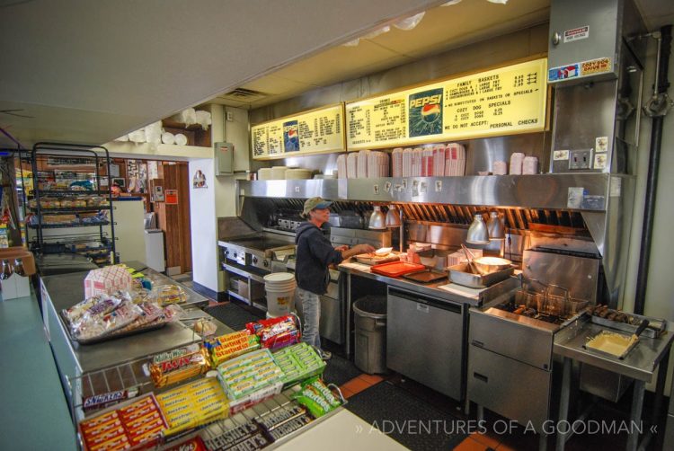 The grill of the Cozy Drive In on Route 66