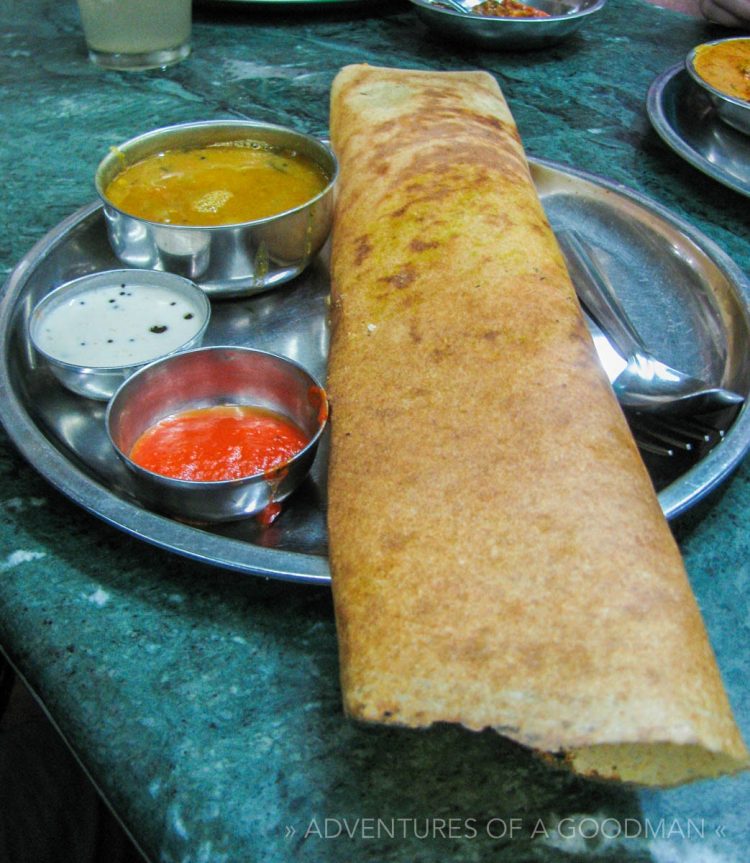 Dosas are a popular southern Indian dish