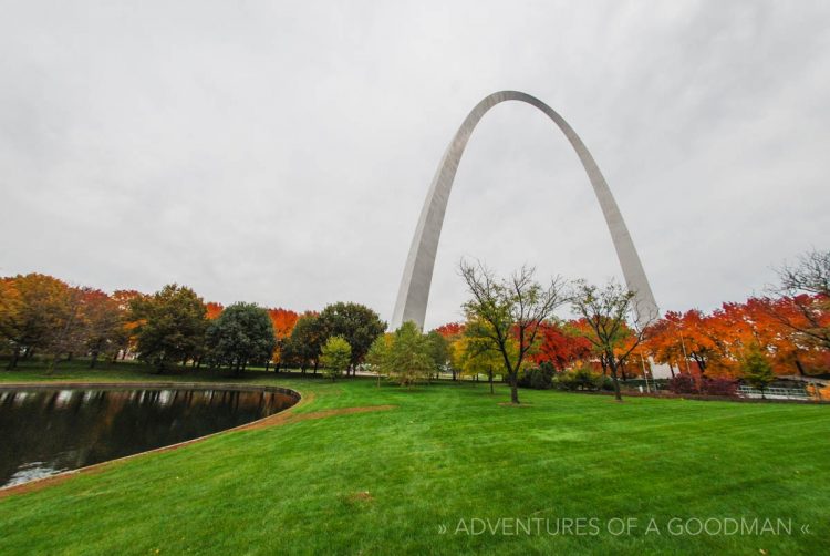 The Gateway Arch in St. Louis, Missouri