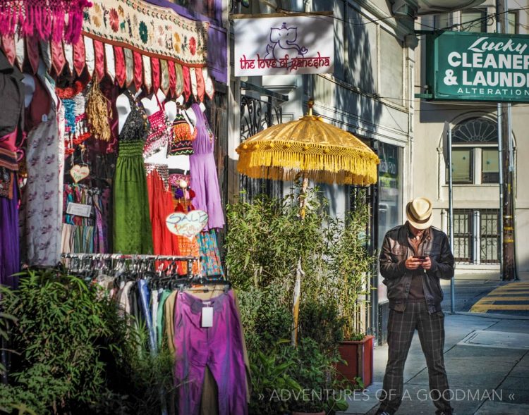 Haight Street has numerous India and Orient-themed shops like The Love of Ganesha