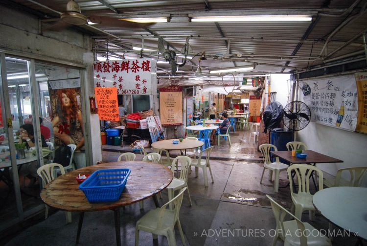 Inside a local restaurant in Lantau, Hong Kong