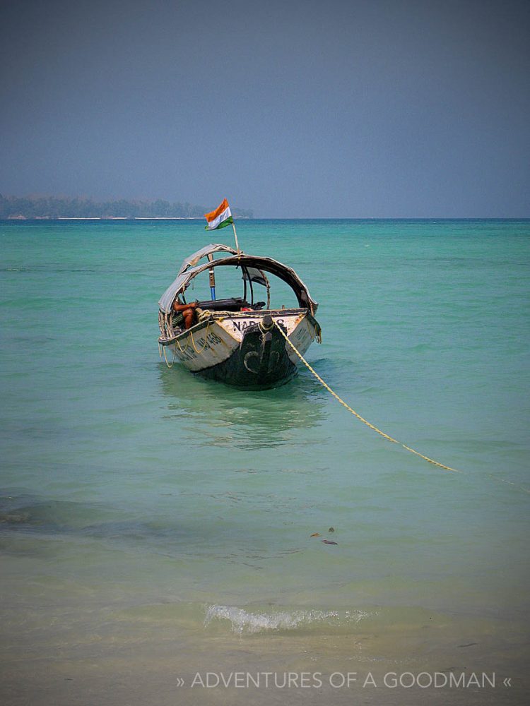 One of the boats we used to go scuba diving on Havelock Island
