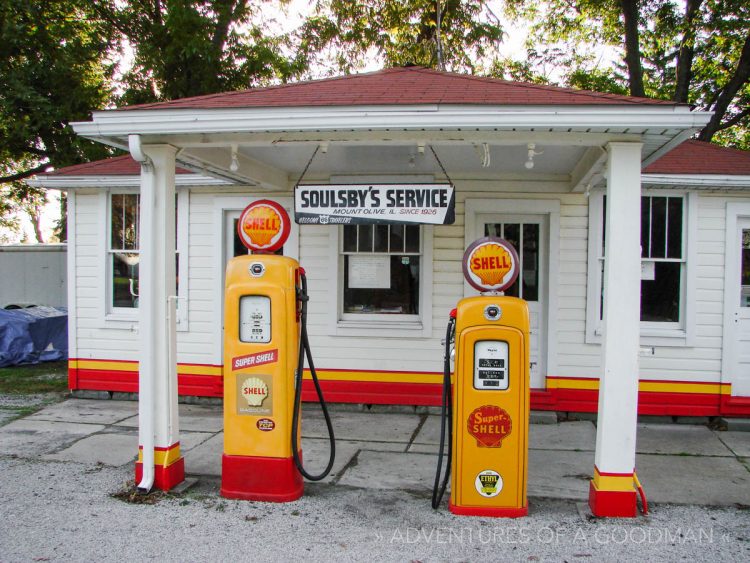 Soulsby's Service Station — an original Route 66 gas station in M. Olive, Illinois