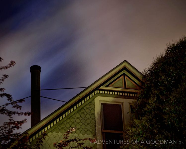 Supermoon skies over San Francisco, California