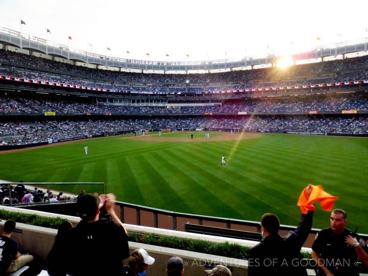 Yankee Stadium bleacher seats section 202 New York