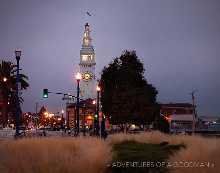 San Francisco's Ferry Building at Dusk